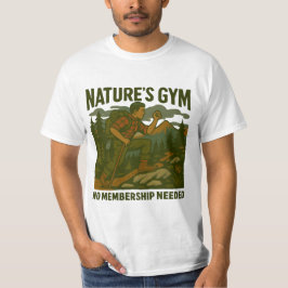 Retro Wandern & Outdoor Fitness T - Shirt