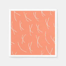 Retro Warm Abstract Dashes | Salmon Pink