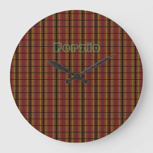 Retro Warm Circles Große Wanduhr