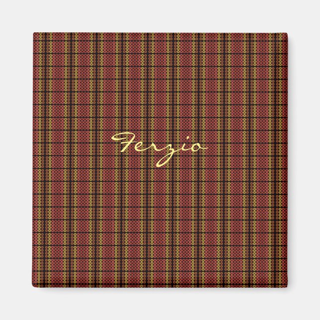 Retro Warm Circles Magnet (Vorne)