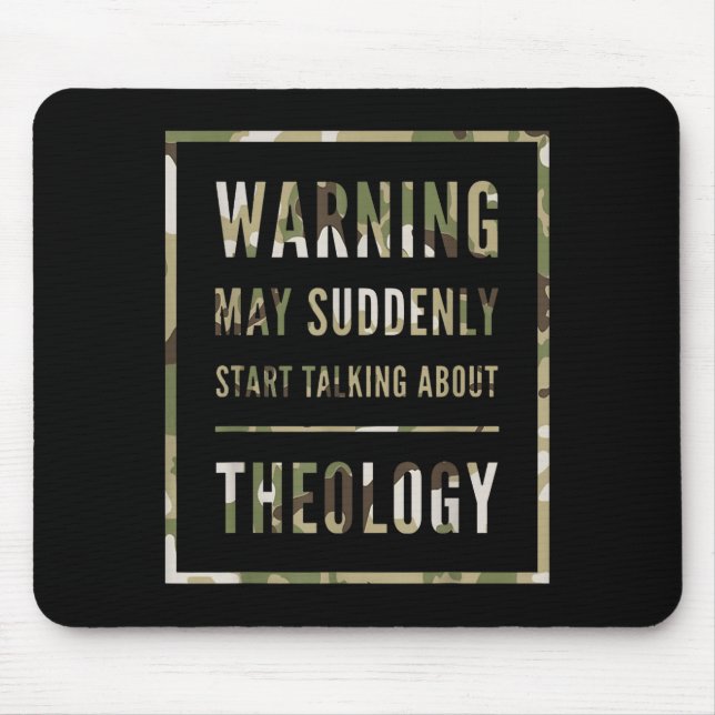 Retro-Warnung Kann Plötzlich Über Rot Reden Mousepad (Vorne)