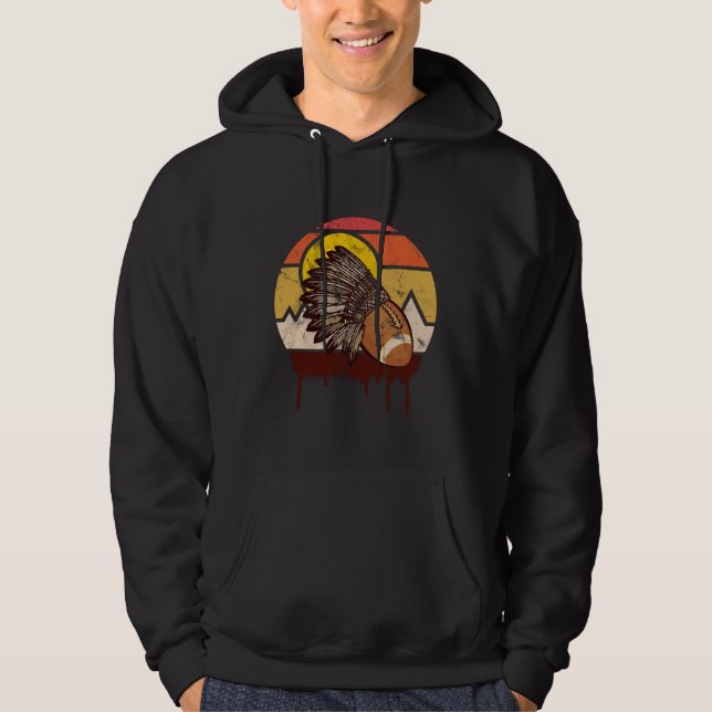 Retro Washington Football Fan Hoodie (Vorderseite)