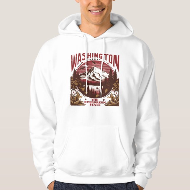 Retro Washington Hoodie (Vorderseite)
