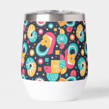 Retro-Wasserflasche, isoliert