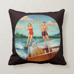 Retro-Wasserski Kissen
