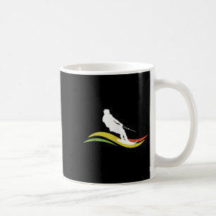 Retro Wasserski Skifahren Wasserskifahren Wellen Kaffeetasse