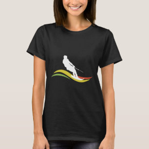 Retro-Wasserski-Skifahren Waterski Waterskifahren T-Shirt