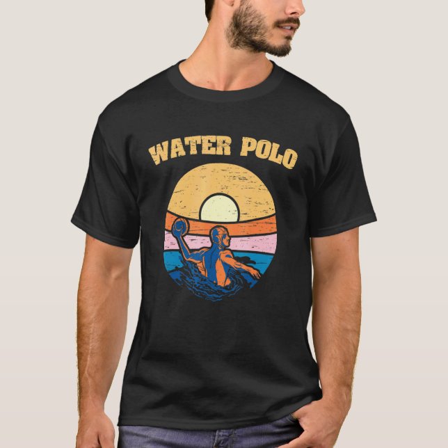 Retro Water Polo für einen Baden-Coach Wasser P (Vorderseite)