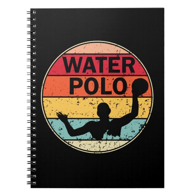 Retro Water Polo - Vintages H2 Polo Waterpolo Notizblock (Vorderseite)