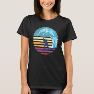 Retro Water Sport Surfer Waves Surfbrett Surf Surf T-Shirt