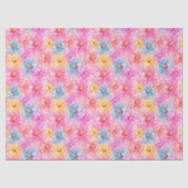 Retro Watercolor Floral Muster Seidenpapier