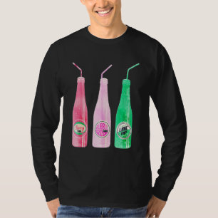 Retro Watercolor Soda Pop Flaschen T-Shirt