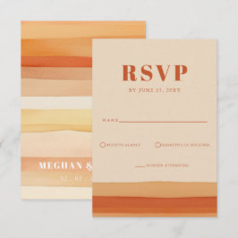 Retro Watercolor Traumstrecke Airolo - Gletsch RSVP Karte