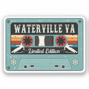 Retro Waterville Tal Skiaufkleber Aufkleber