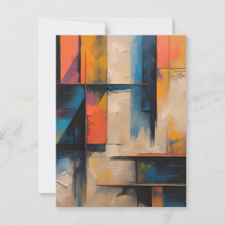 Retro Wave Design 01 Postkarte