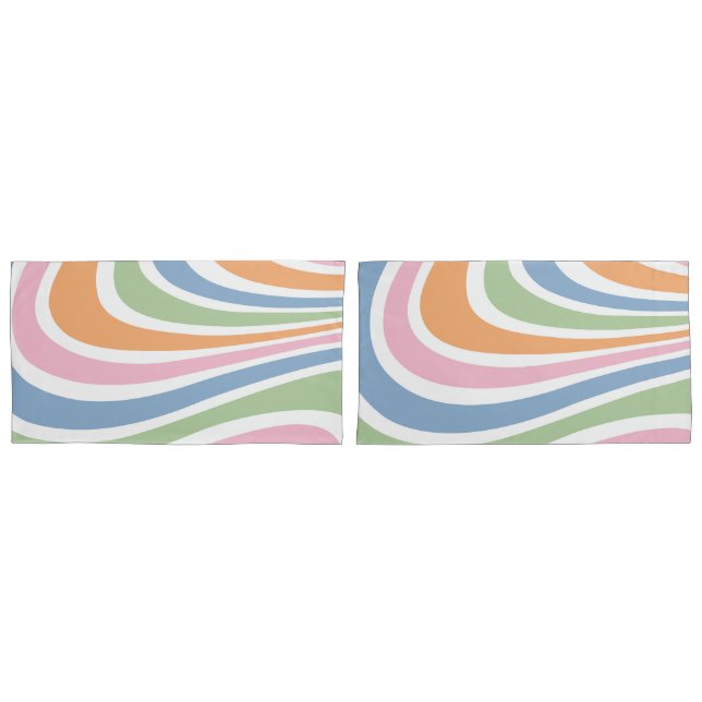 Retro-Wave-Design Kissenbezug (Vorderseite-Set)