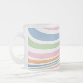 Retro-Wave-Design Mattglastasse