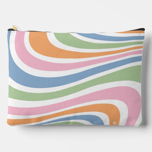 Retro-Wave-Design Zubehörtasche (Vorderseite)