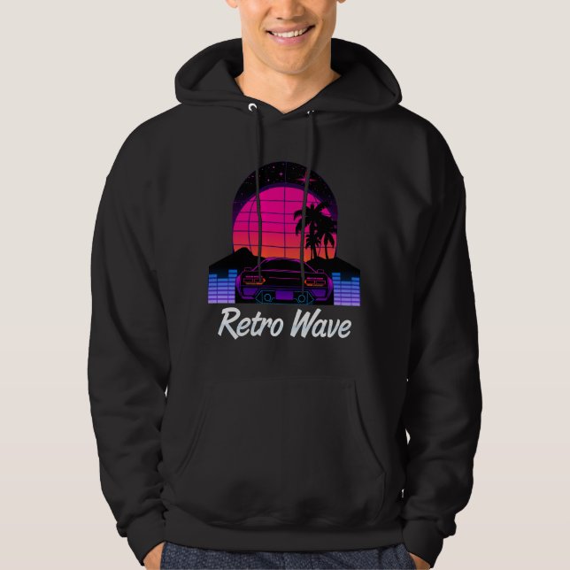 "Retro Wave" Hoodie (Vorderseite)