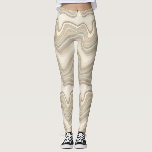 retro wave neutral leggings (Vorderseite)