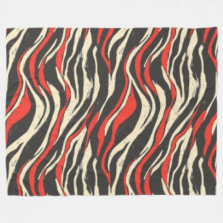 Retro Wave Stripes Wrapping Paper Fleecedecke
