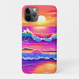 Retro Wave Sunset Serenity Case-Mate iPhone Hülle