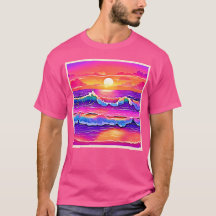 Retro Wave Sunset Serenity