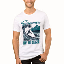 Retro Wave Text Design for Surfers