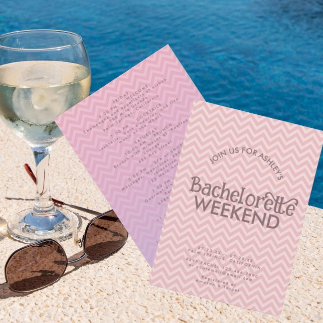 Retro Waves | Bachelorette Weekend Einladung (Von Creator hochgeladen)