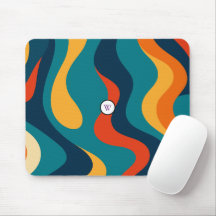 Retro Wavy Pattern Modern Abstract