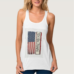 Retro We the People Flagge Patriotisches Shirt Des