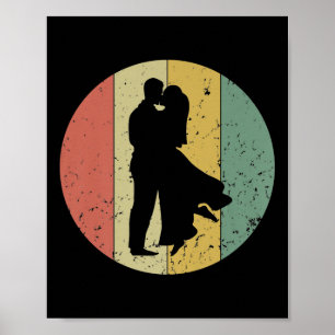 Retro Wedding Vintage Wedding Cool Bride Groom Eve Poster