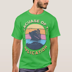 Retro wegen der Auswirkungen auf Meeresliebhaber T-Shirt