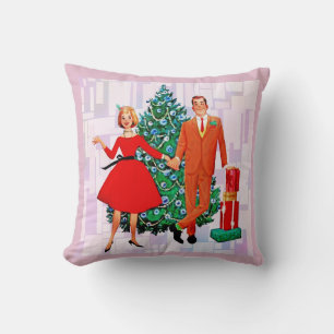 RETRO-WEIHNACHTEN 1950ER JAHRE PAAR-KISSEN KISSEN