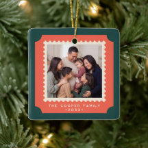 Retro-Weihnachten-Briefmarken-Foto