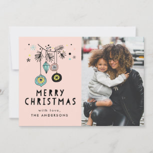 Retro Weihnachten   Feiertags-Postkarte