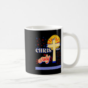 Retro-Weihnachten im Juli Christ Jesus Gott Sommer Kaffeetasse
