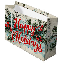 Retro Weihnachten im Vintage-Stil: Mid Century Yul Große Geschenktüte