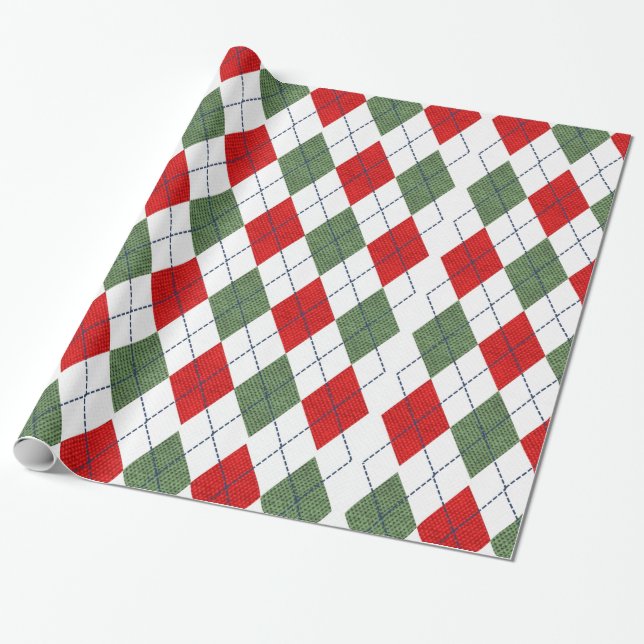 Retro Weihnachten/irgendein Geschenkpapier (Ungerollt)