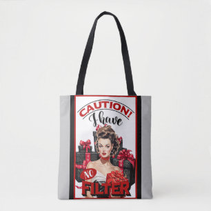 Retro Weihnachten ohne Filter Pinup Tasche