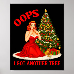 Retro-Weihnachten Oops ich habe einen weiteren Bau Poster