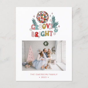 Retro Weihnachten Postkarte