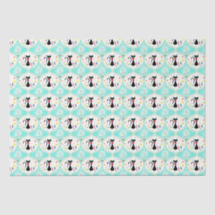 Retro-Weihnachten Siamese-Katze Ogee Seidenpapier