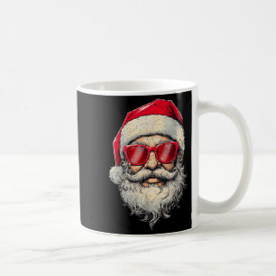 Retro Weihnachten Sungles Santa Face Xmas Männer J Kaffeetasse