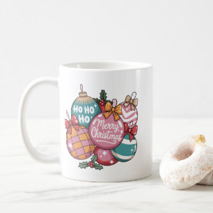 Retro-Weihnachten Trendige Vintage Ho Ho Ho Disco- Kaffeetasse