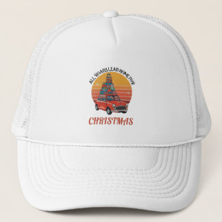 Retro Weihnachten Truckerkappe