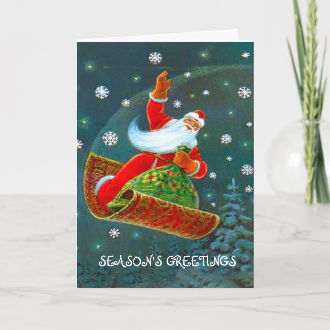 Retro Weihnachten Weihnachten, Weihnachtsmann Zaub (Vorderseite)