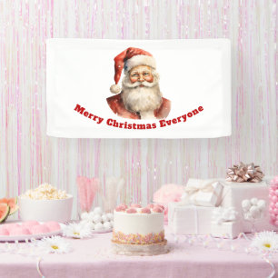 Retro Weihnachten Weihnachtsmann Frohe Weihnachten Banner