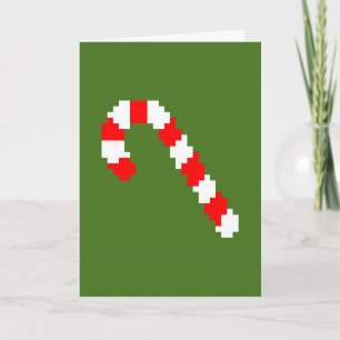 Retro Weihnachts8-bitkarte Feiertagskarte
