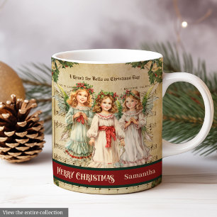 Retro-Weihnachts-Tasse Engel-Geschenk für sie Ande Kaffeetasse